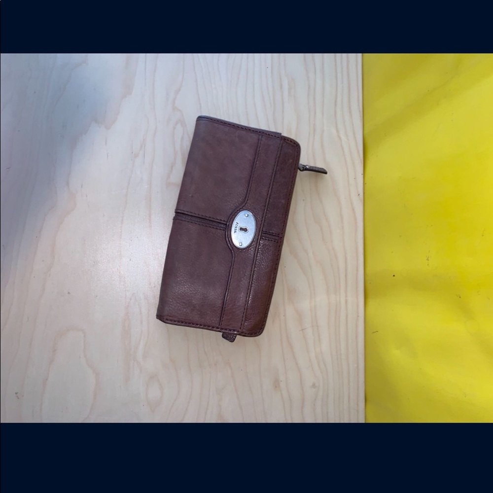 Fossil leather wallet